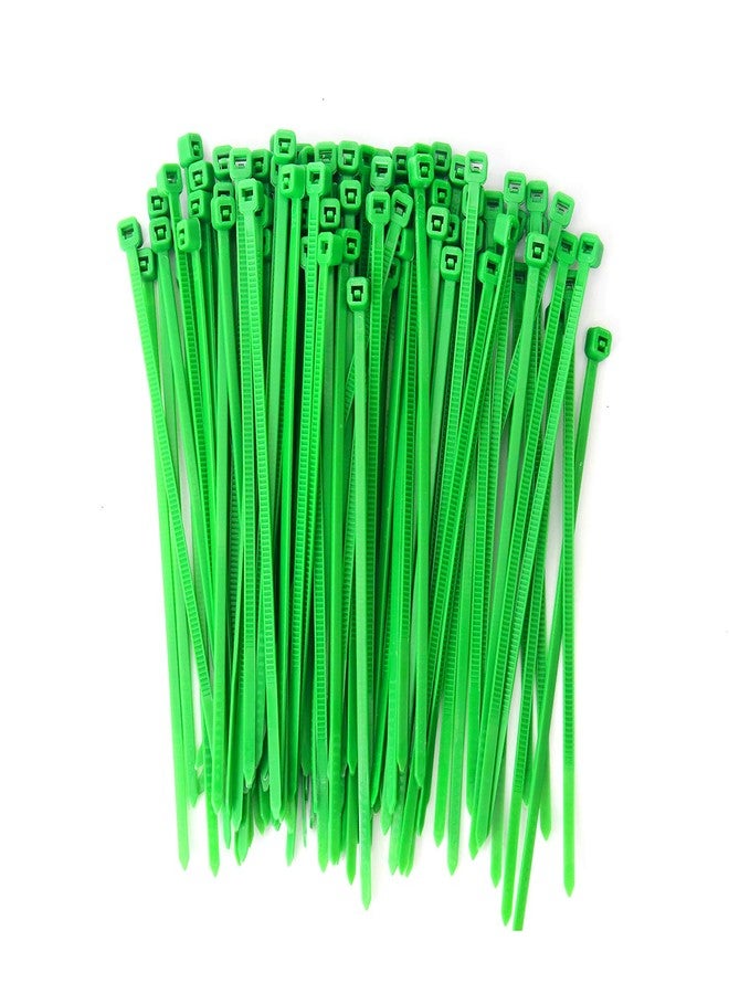 Electronicspices Electronic Spices 2.5mm X 100mm Green Color Multi-purpose Self Locking Nylon 66 Industrial Grade Cable Tie Pack of 100pcs - Image 1
